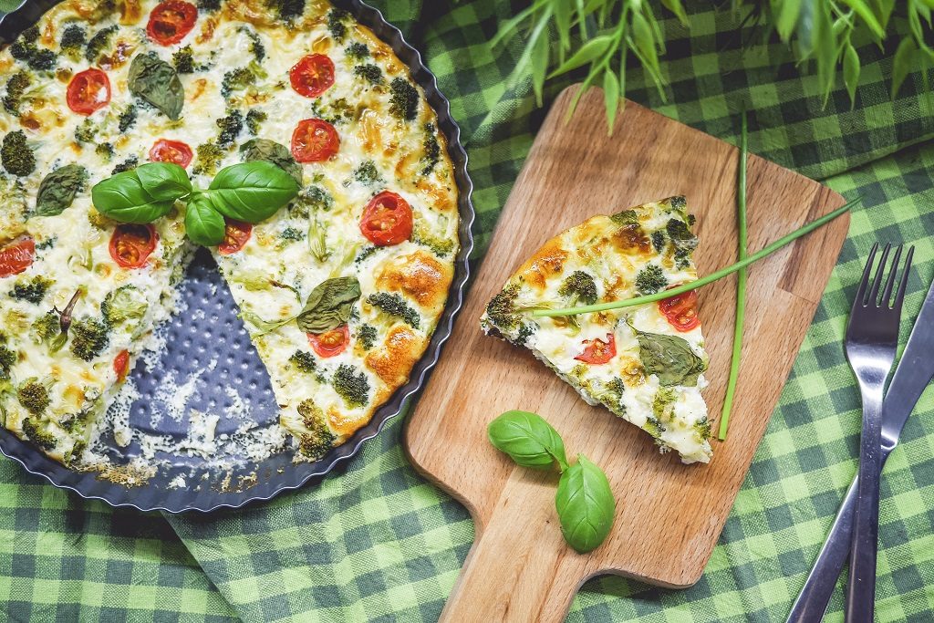 Fresh & Healthy Fitness Broccoli Pie with Basil